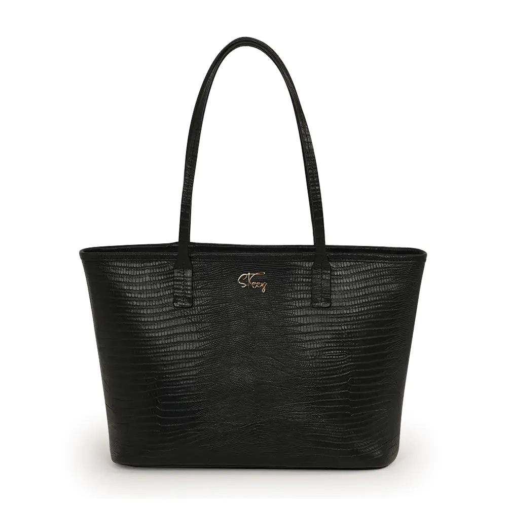 Steez_Crocodile_Tote_Leather_Bag_Bangladesh_Front Crocodile Tote