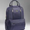 NavyBlue - Logo (2) Classic Waterproof Backpack with Zipper