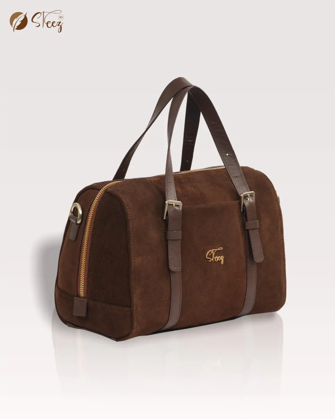 Layer 0 Suede Duffel Bag