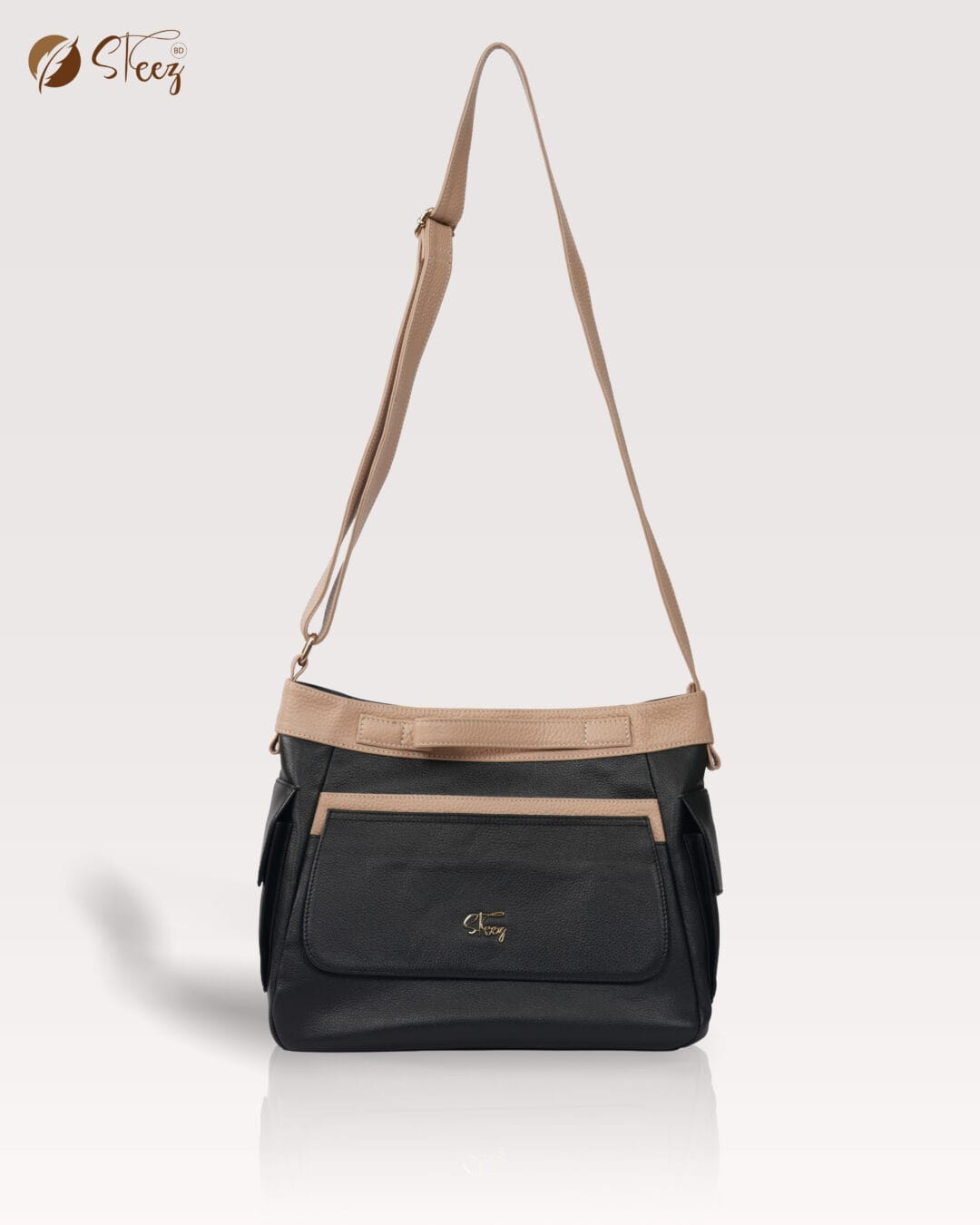 Multi Zip Leather Work Bag