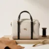 white_suede_duffel (1) Crocodile Duffel Bag